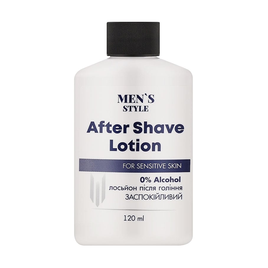 Чоловічий заспокійливий лосьйон після гоління Aromat Men's Style After Shave Lotion для чутливої шкіри, 120 мл
